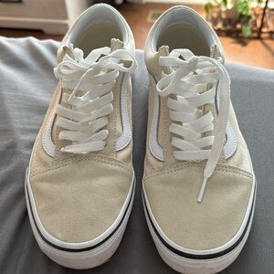 🎉 LIKE NEW 🎉 Beige Suede Vans